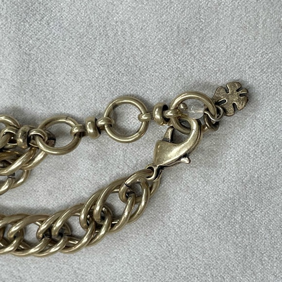 Lucky Brand Turquoise Pendant Necklace Tassel Gold Long Necklace Boho Western - Picture 5 of 5